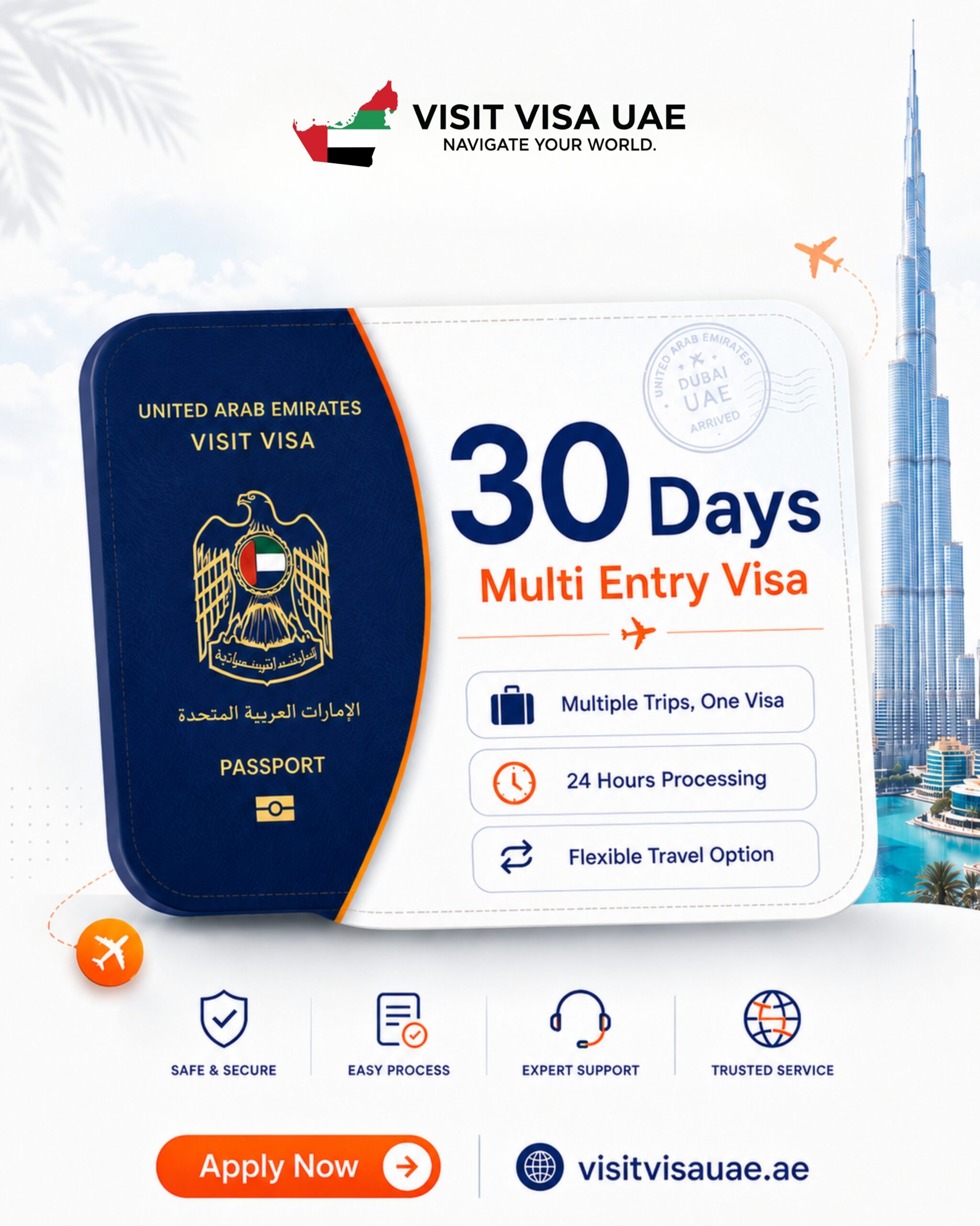 30 Days Multi Entry Visa