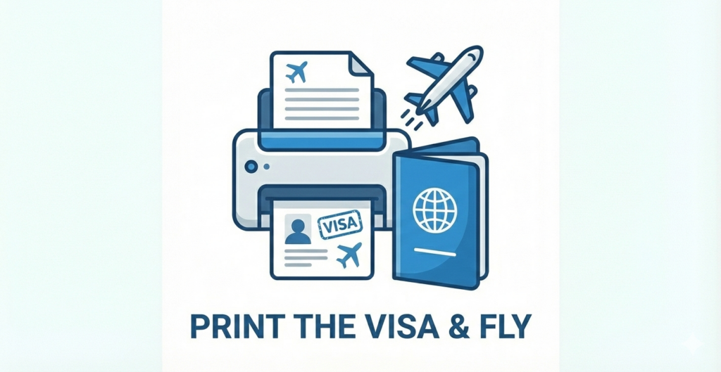 PRINT THE VISA & FLY