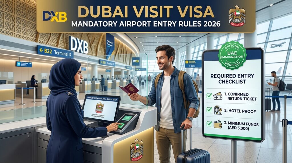 Dubai Visit Visa Mandatory Airport Entry Rules 2026