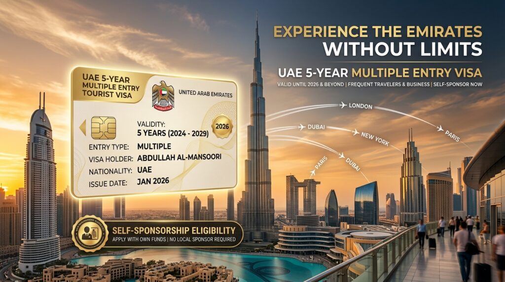 UAE 5-Year Multiple Entry Tourist Visa 2026